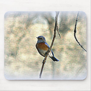 Alfombrilla De Ratón Bluebird de la felicidad