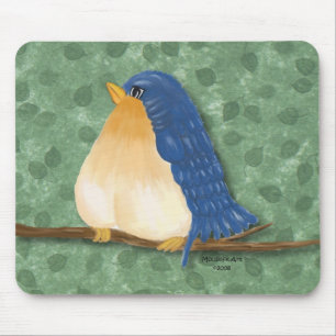 Alfombrilla De Ratón Bluebird lindo Mousepad