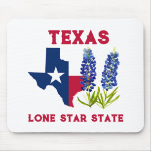 Alfombrilla De Ratón Bluebonnets Texas State Flowers Lupine Lone Star