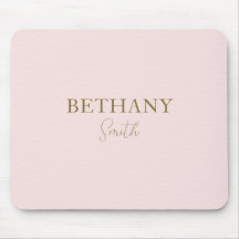 Blush Pink Gold Name Modern
