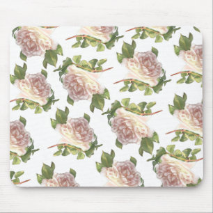 Alfombrilla De Ratón Blushing Ivory Peach Rosa