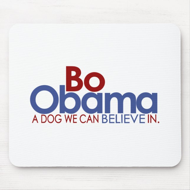 Alfombrilla De Ratón BO Obama el perro (Frente)