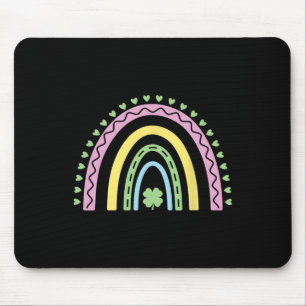Alfombrilla De Ratón Bo Trebol de Cuatro Hojas Verde Arcoiris Día de Sa