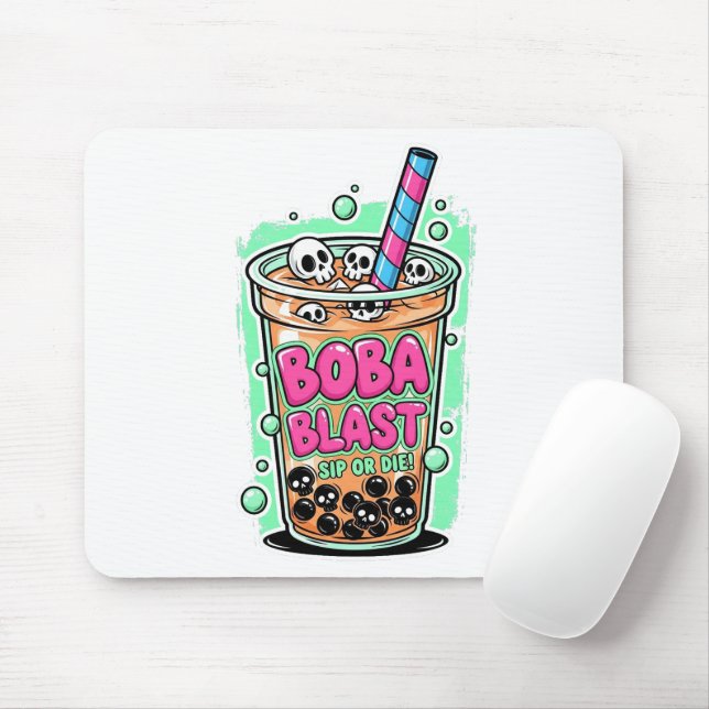 Alfombrilla De Ratón Boba Blast – Sip or Die! Mousepad (Con ratón)