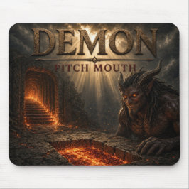 Alfombrilla De Ratón Boca de Afilada Demonio Realismo Oscuro