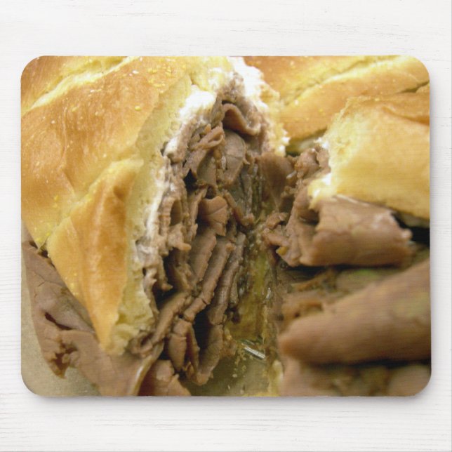 Alfombrilla De Ratón Bocadillo del rosbif con queso de cabra cremoso (Frente)