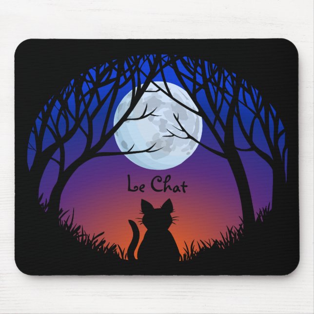 Alfombrilla De Ratón Bocadillos para gatos Personalizable Gato Gato Alm (Frente)
