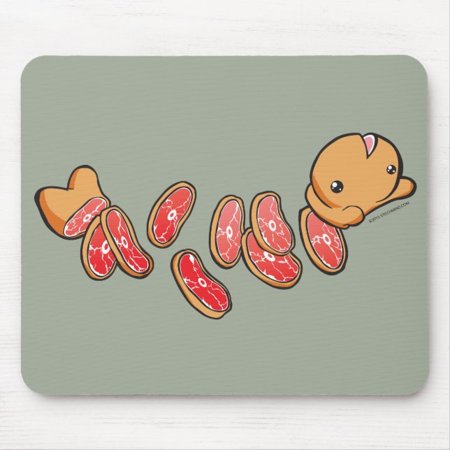 Alfombrilla De Ratón Bocados Mousepad (Frente)