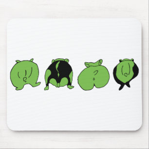 Alfombrilla De Ratón Bocas de Hamster Verde