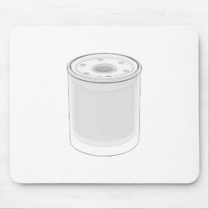 Alfombrilla De Ratón Boceto de filtro de aceite para automóvil