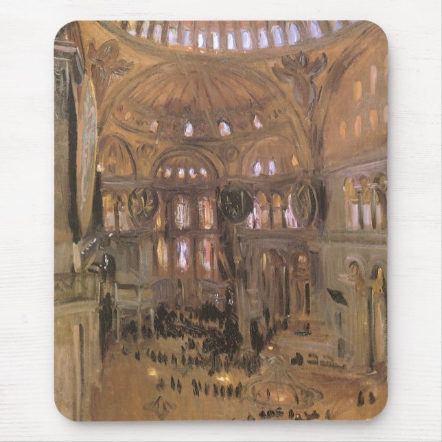 Alfombrilla De Ratón Boceto de Santa Sofía de John Singer Sargent (Frente)