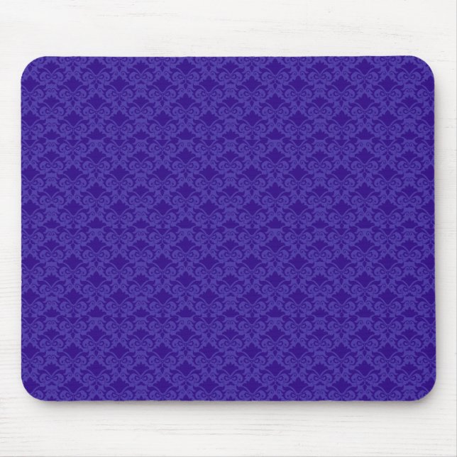 Alfombrilla De Ratón Bocos de damasco azul claro (Frente)