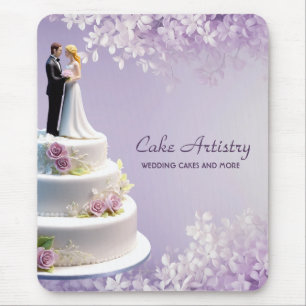 Alfombrilla De Ratón Boda Bride y Groom Cake Bakery Business