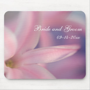 Alfombrilla De Ratón Boda de Flores Híacinas Rosadas