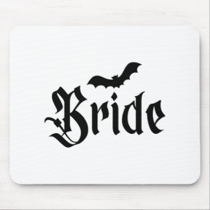 Alfombrilla De Ratón Boda de Halloween Spooky Bride Groom Couple Matchi