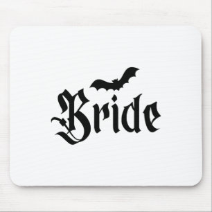 Alfombrilla De Ratón Boda de Halloween Spooky Bride Groom Couple Matchi