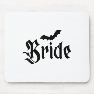 Alfombrilla De Ratón Boda de Halloween Spooky Bride Groom Couple Matchi