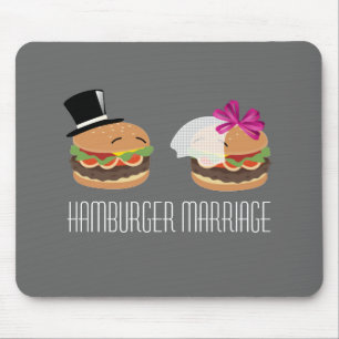 Alfombrilla De Ratón Boda de la hamburguesa -- Juego del ASL en