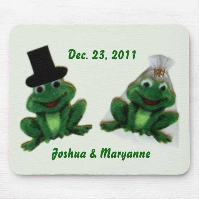 Alfombrilla De Ratón Boda Froggy - Mousepad (Frente)