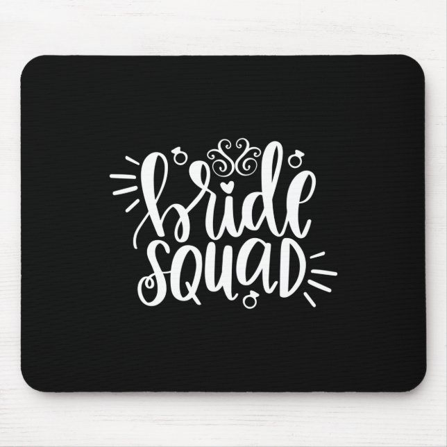 Alfombrilla De Ratón Boda Gift Bride Squad (Frente)