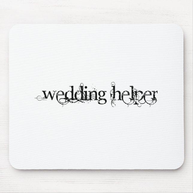 Alfombrilla De Ratón Boda Helper (Frente)