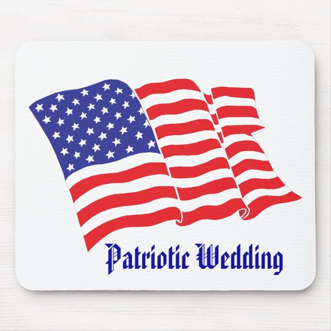 Alfombrilla De Ratón Boda patriótico (Frente)