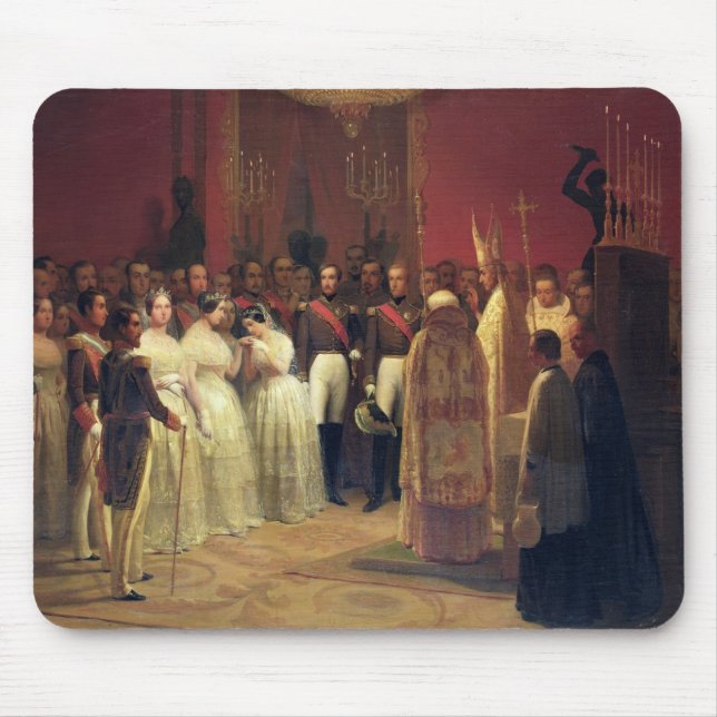 Alfombrilla De Ratón Bodas de la reina Isabel II (Frente)