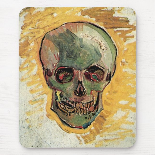 Alfombrilla De Ratón Bodegón Calavera de Vincent van Gogh (Frente)