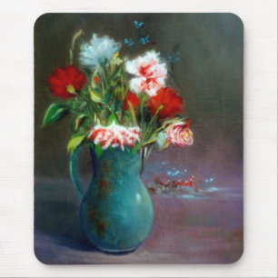 Alfombrilla De Ratón Bodegón de flores/Vida residual de las flores