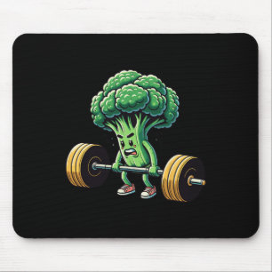 Alfombrilla De Ratón Bodybuild de Motivación de Gimnasio de Broccoli