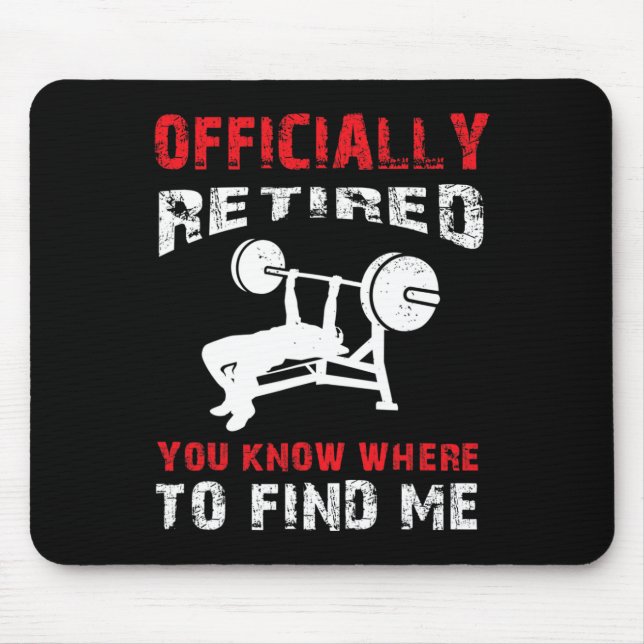 Alfombrilla De Ratón Bodybuilder Retirement Gift Bodybuilding B (Frente)