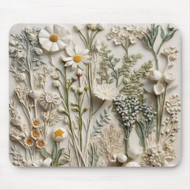 Alfombrilla De Ratón Boho Blossoms (Frente)