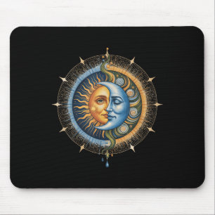 Alfombrilla De Ratón Boho Celestial Sun Y Moon Mystical Hipe 90
