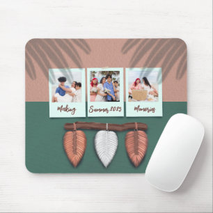 Alfombrilla De Ratón Boho Mousepad de la pluma de Macrame personalizada