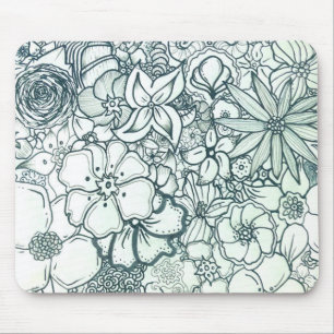 Alfombrilla De Ratón Boho Mousepad floral