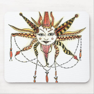 Alfombrilla De Ratón Boho Soleil Dibujado a Mano