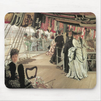 Alfombrilla De Ratón Bola a bordo por James Tissot, Arte Victoriano