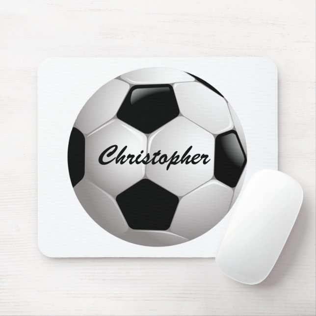 Alfombrilla De Ratón Bola de Fútbol de personalizable (Con ratón)