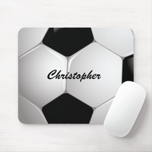 Alfombrilla De Ratón Bola de Fútbol de personalizable (Con ratón)