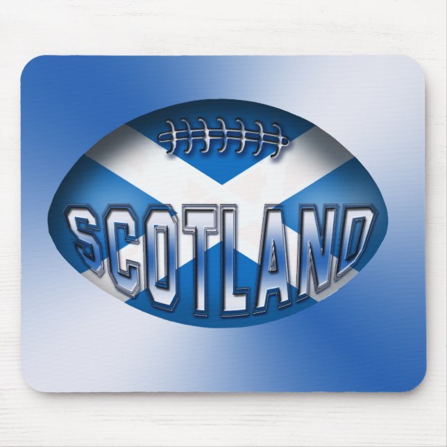 Alfombrilla De Ratón Bola de rugbi de Escocia (Frente)