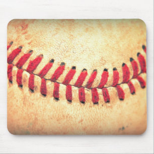 Alfombrilla De Ratón Bola del béisbol del vintage