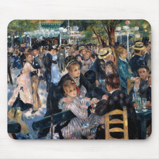 Alfombrilla De Ratón Bola en el Moulin de la Galette, Auguste Renoir (Frente)