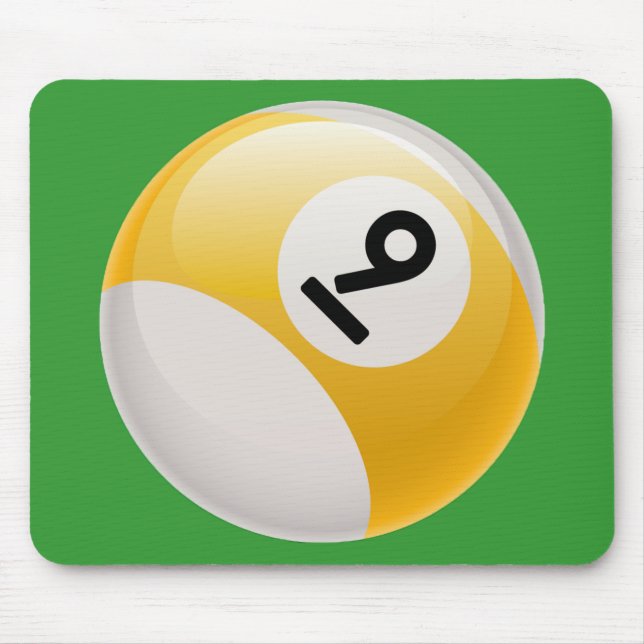 ALFOMBRILLA DE RATÓN BOLA NUEVE (Frente)