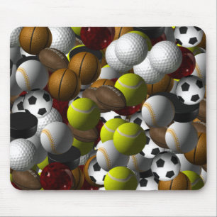 Alfombrilla De Ratón Bolas deportivas Mousepad