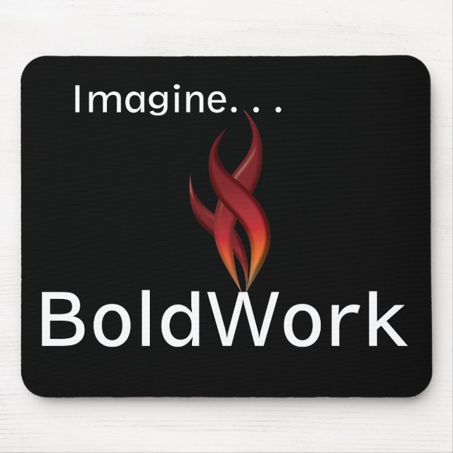 Alfombrilla De Ratón BoldWork se imagina MousePad. (Frente)
