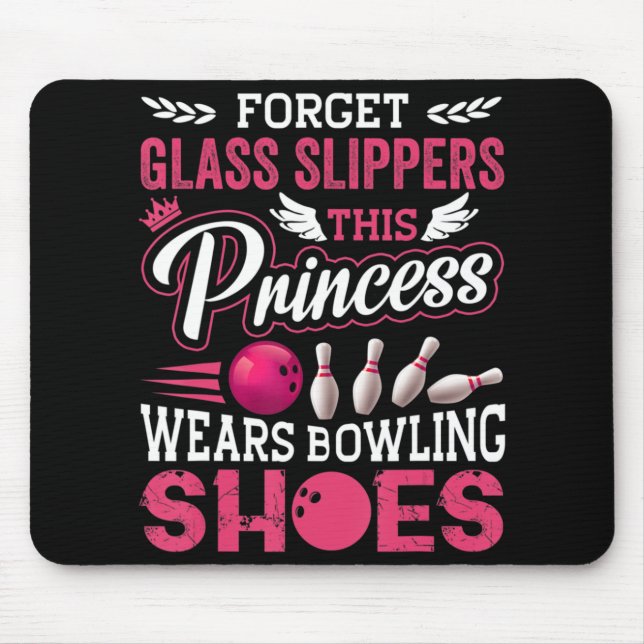 Alfombrilla De Ratón Boliche divertido para mujeres Chicas niños mamá e (Frente)