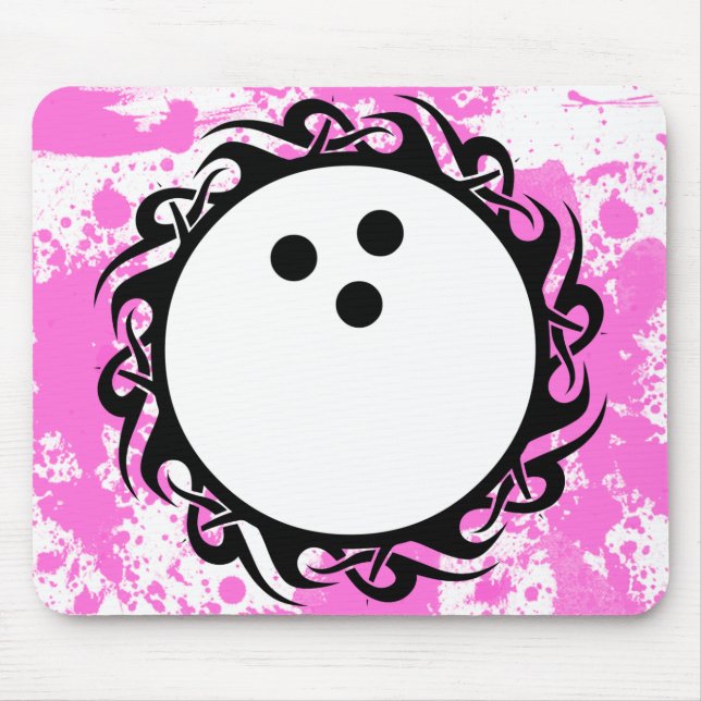 Alfombrilla De Ratón boliche tribal (Frente)