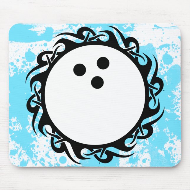 Alfombrilla De Ratón boliche tribal (Frente)