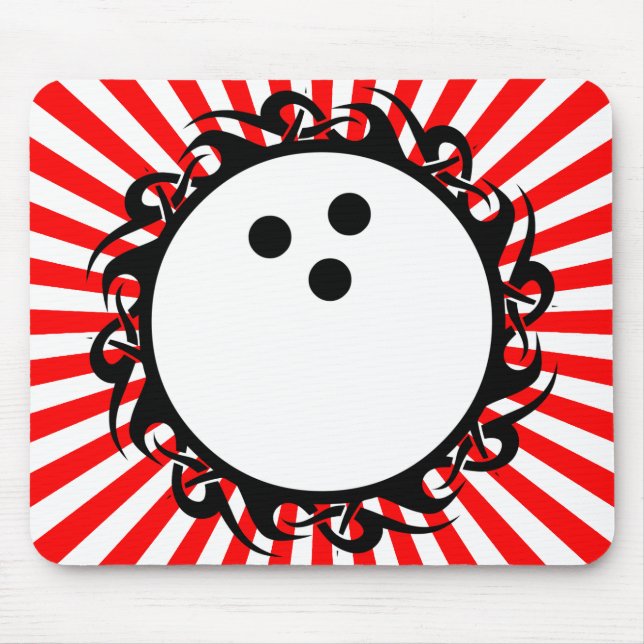 Alfombrilla De Ratón boliche tribal (Frente)