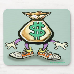 Alfombrilla De Ratón Bolso del dinero